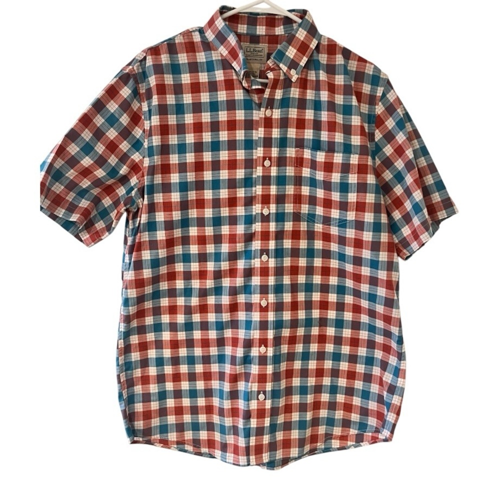 LL Bean's: Men's Traditional Fit Short-Sleeve Check